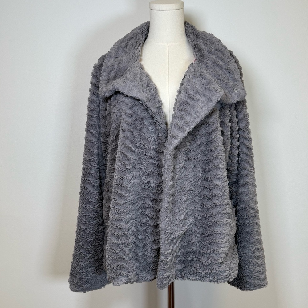 Patagonia ‘Pelage’ Soft Cozy Jacket Asymmetrical Collar Women’s Size Large - Picture 5 of 12